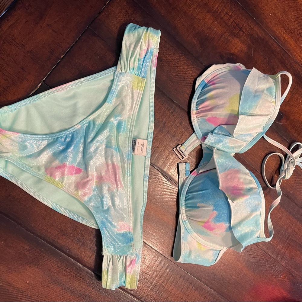 Gilly Hicks Pastel Tie-Dye Bikini
